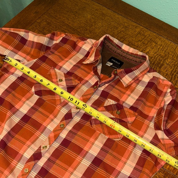Marmot Vibrant Plaid Long Sleeve Shirt. Size XL - Picture 5 of 8